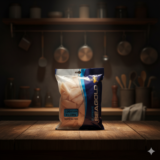Frozen 1 KG Boneless COD Fish Fillets