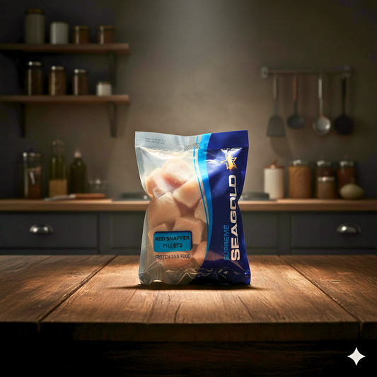 Frozen 1 KG Boneless Red Snapper Fillets