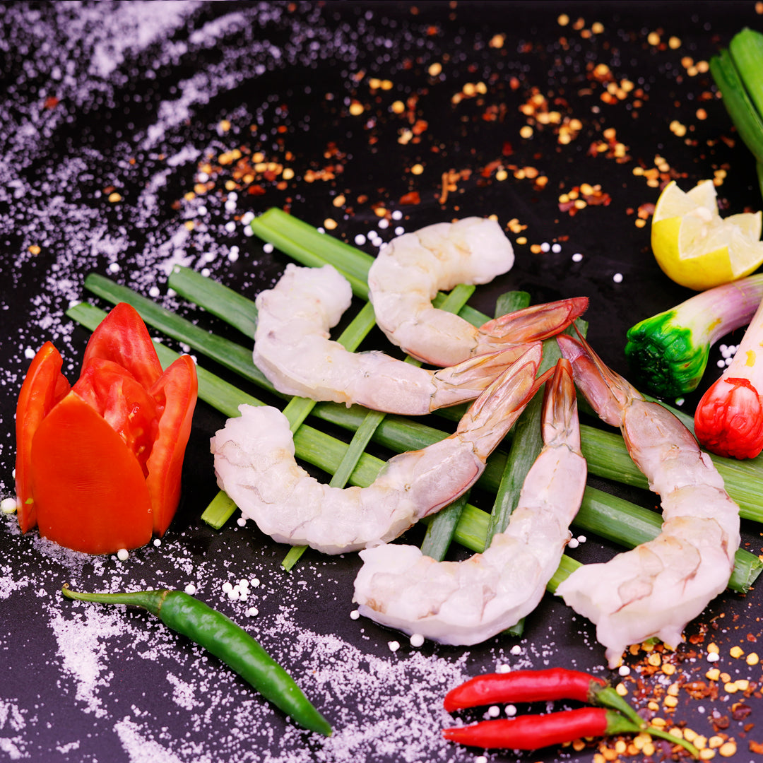Frozen 1 KG Jumbo Shrimps Peeled Tail on 11/15