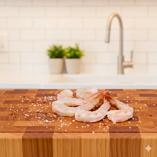 Frozen 1 KG Jumbo Shrimps Peeled Tail on 11/15
