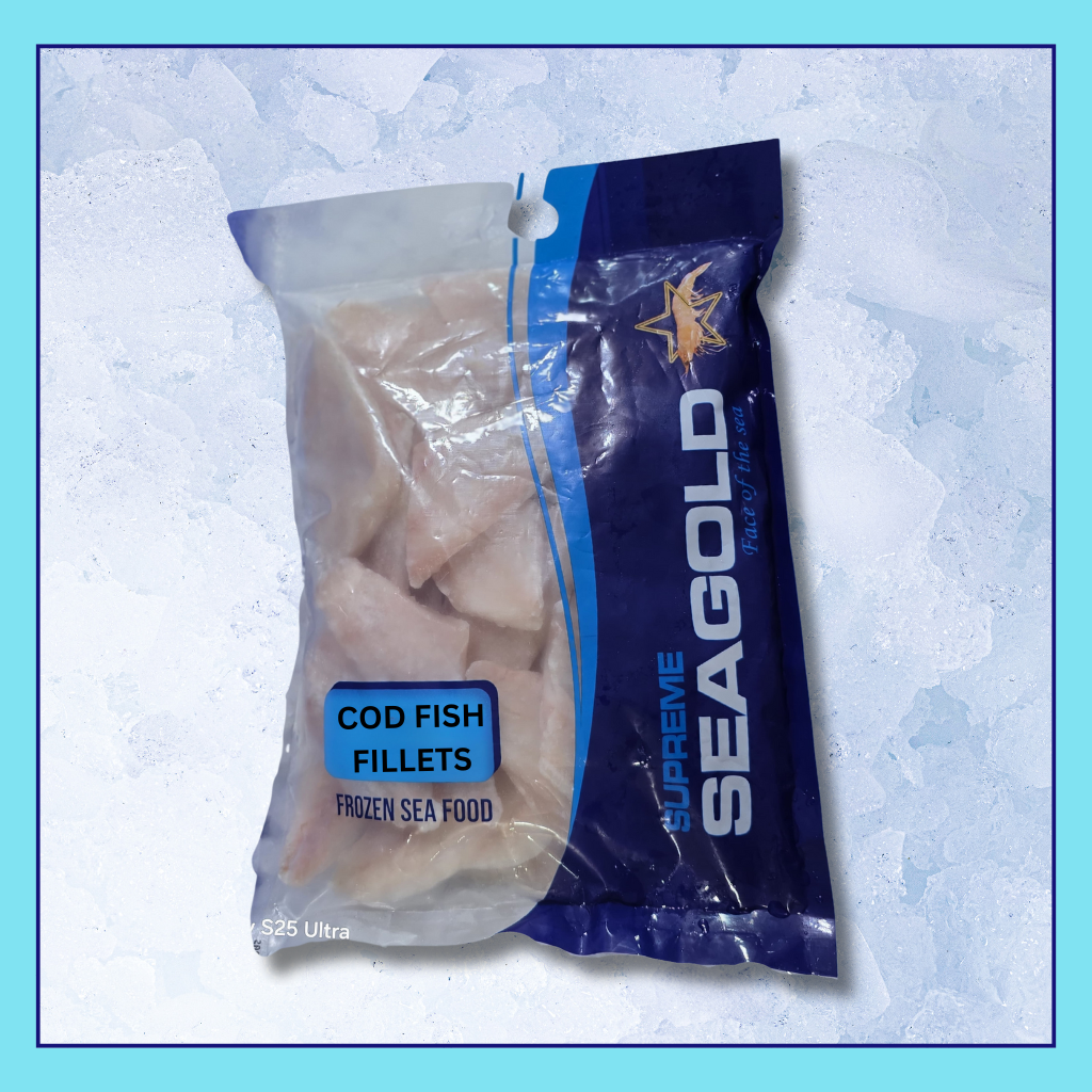 Frozen 1 KG Boneless COD Fish Fillets