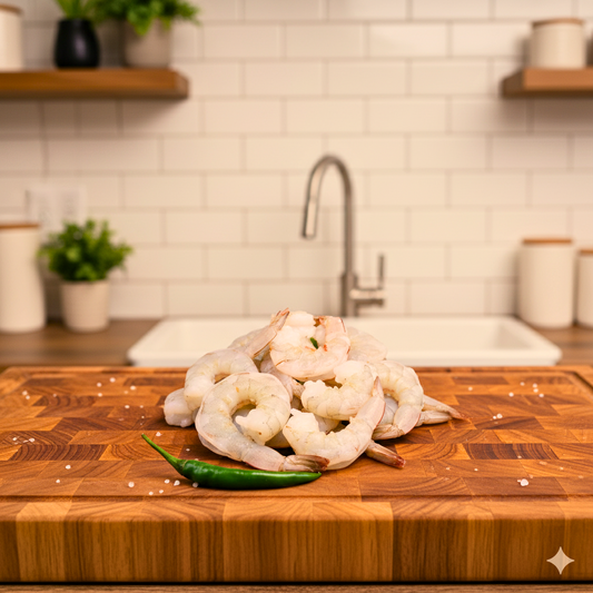 Frozen 1 KG Large Peeled Shrimps