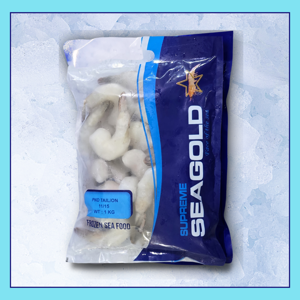 Frozen 1 KG Jumbo Shrimps Peeled Tail on 11/15